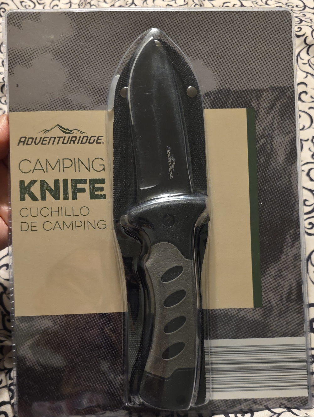 Adventuridge Black Camping Knife 9.8 Inches
